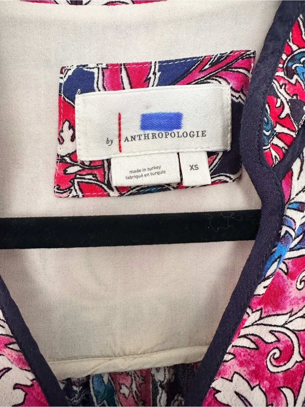 Anthropologie Spliced Tie-Neck Tunic Mini Dress - Picture 5 of 10